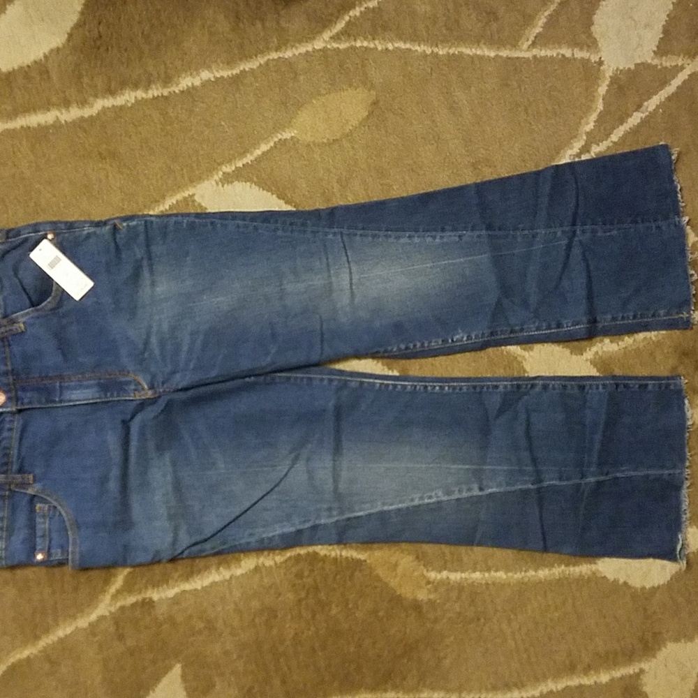 ANTHROPOLOGIE NWT PILCRO AND THE LETTERPRESS HIG-RISE FLARE JEANS 30